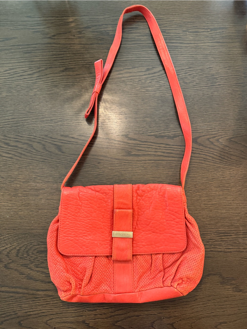 See by Chloe Red Coral Women's Crossbody Bag with Front Flap Vintage